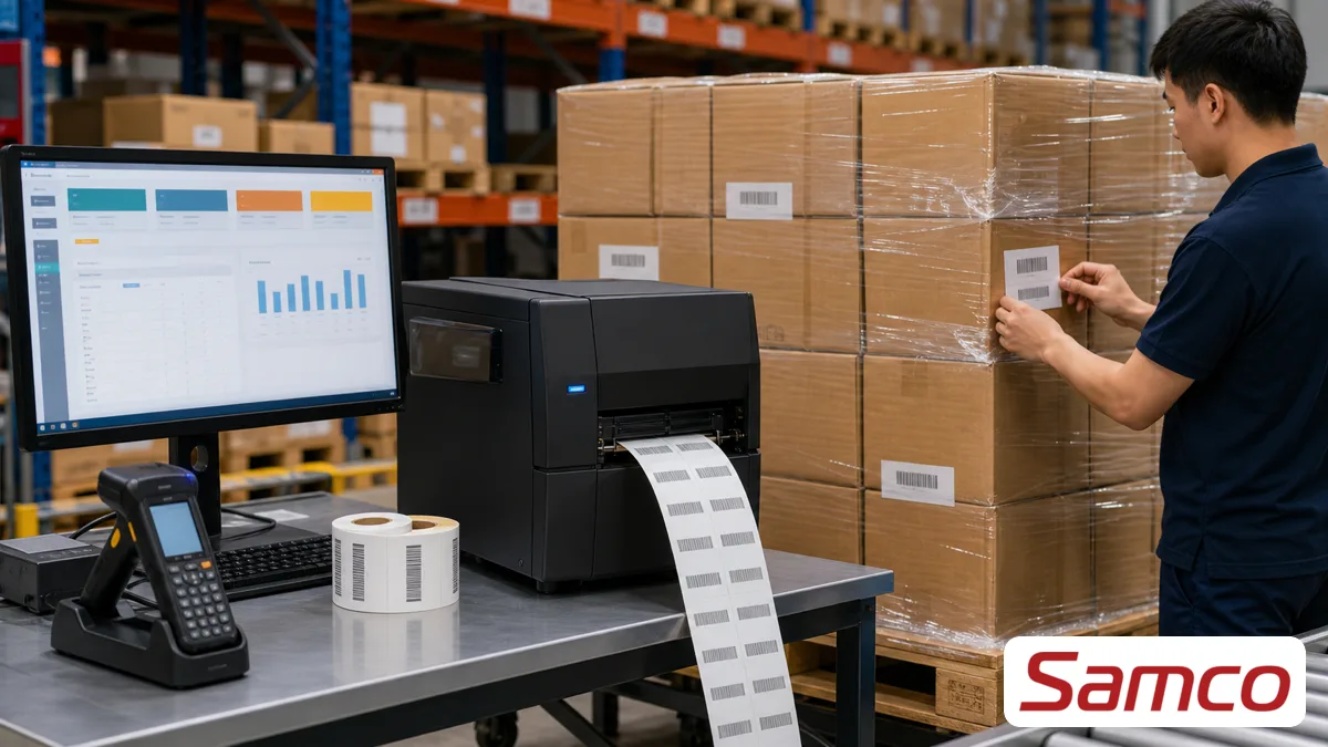 Quy trình từ tạo mã vạch pallet đến in hàng loạt — giải pháp in tem nhãn cho kho hàng & logistics