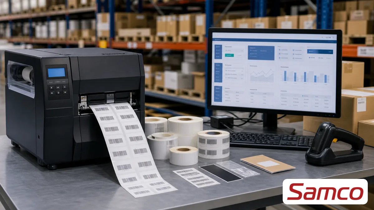Tiêu chí chọn máy + tem + phần mềm đồng bộ — giải pháp in tem nhãn cho kho hàng & logistics