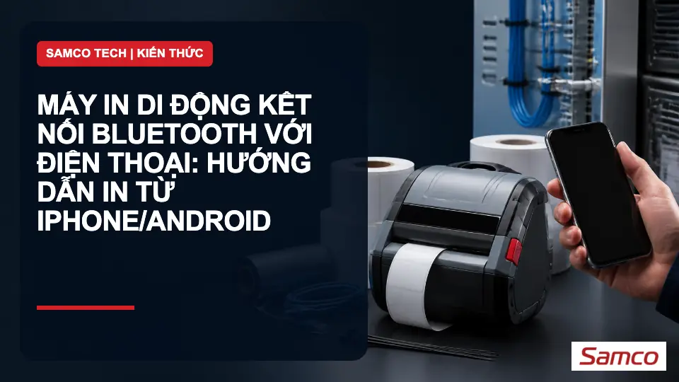 Máy in di động kết nối Bluetooth với điện thoại: hướng dẫn in từ iPhone/Android