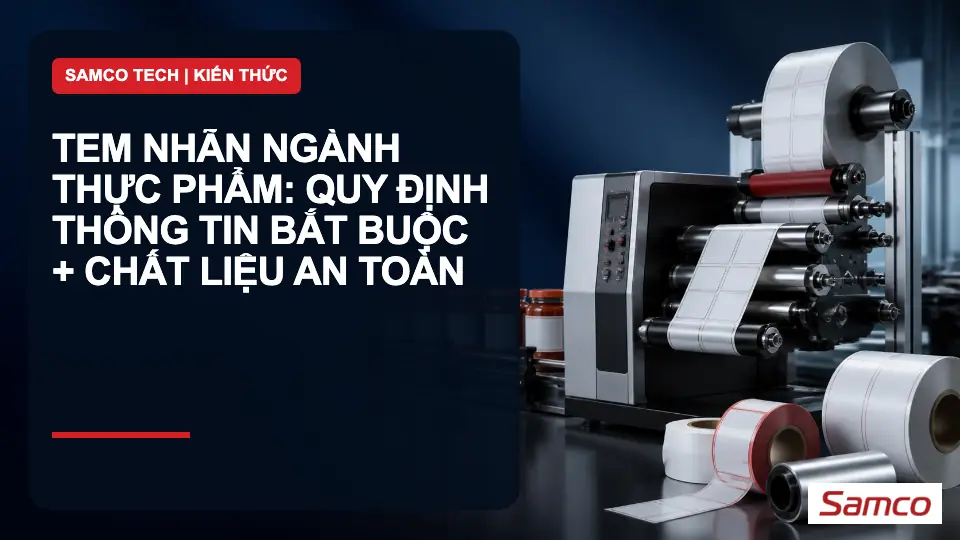 Tem nhãn ngành thực phẩm: quy định thông tin bắt buộc + chất liệu an toàn