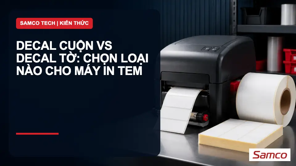Decal cuộn vs decal tờ: chọn loại nào cho máy in tem