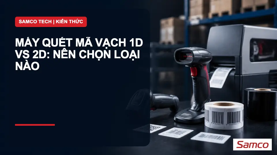 Máy quét mã vạch 1D vs 2D: nên chọn loại nào