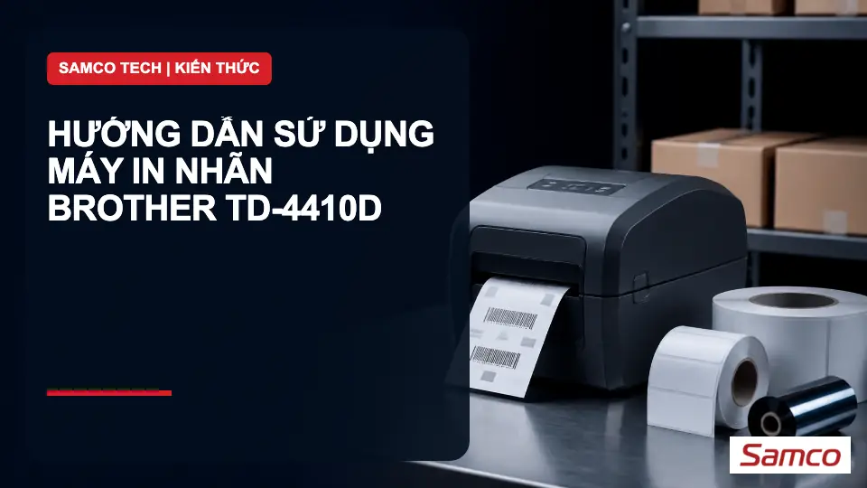 Hướng dẫn sử dụng Máy in nhãn Brother TD-4410D