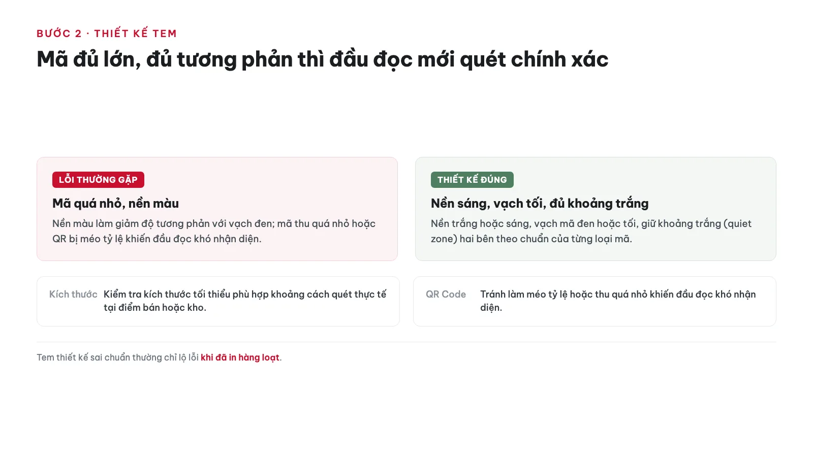 Bước 2: Thiết kế tem mã vạch cần lưu ý gì? — cách tạo & in mã vạch sản phẩm cho doanh nghiệp