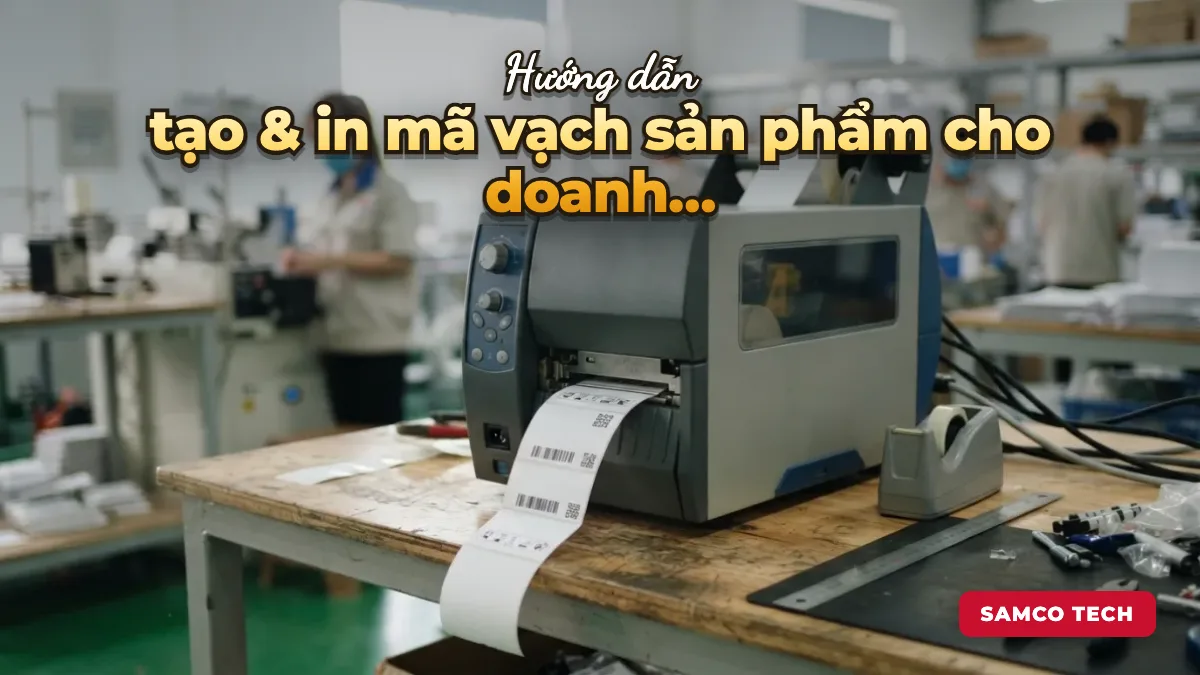 Ảnh minh hoạ: Cách tạo & in mã vạch sản phẩm cho doanh nghiệp