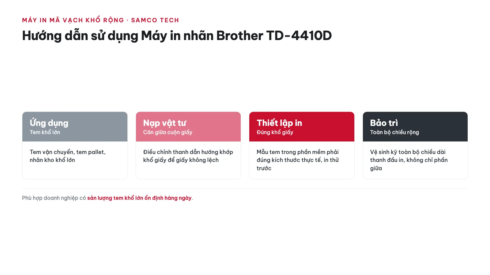 Hướng dẫn sử dụng Máy in nhãn Brother TD-4410D 12 Hướng dẫn sử dụng Máy in nhãn Brother TD-4410D