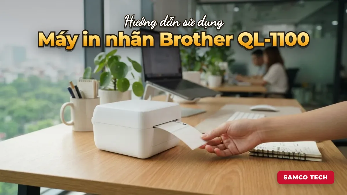 Ảnh minh hoạ: Hướng dẫn sử dụng Máy in nhãn Brother QL-1100