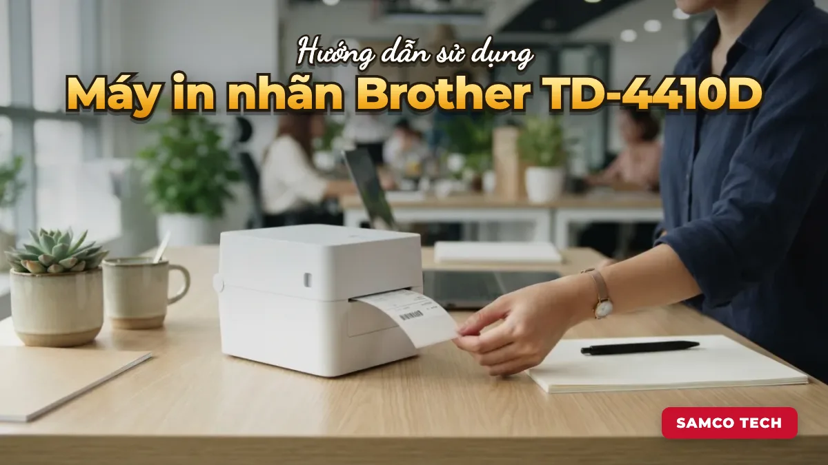 Ảnh minh hoạ: Hướng dẫn sử dụng Máy in nhãn Brother TD-4410D