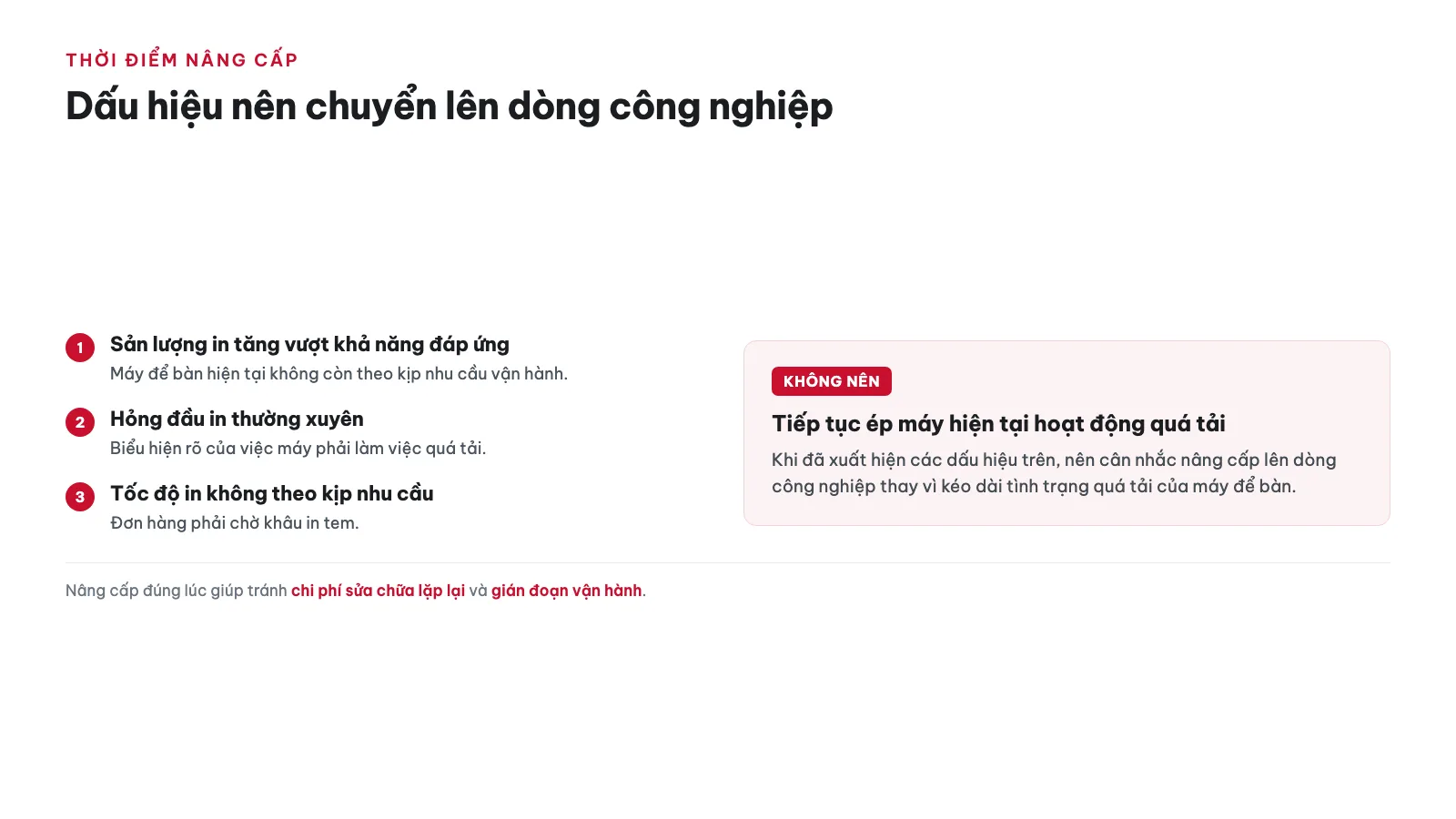 Hướng dẫn sử dụng Máy in nhãn để bàn cho doanh nghiệp 17 Khi nào doanh nghiệp nên cân nhắc nâng cấp máy?