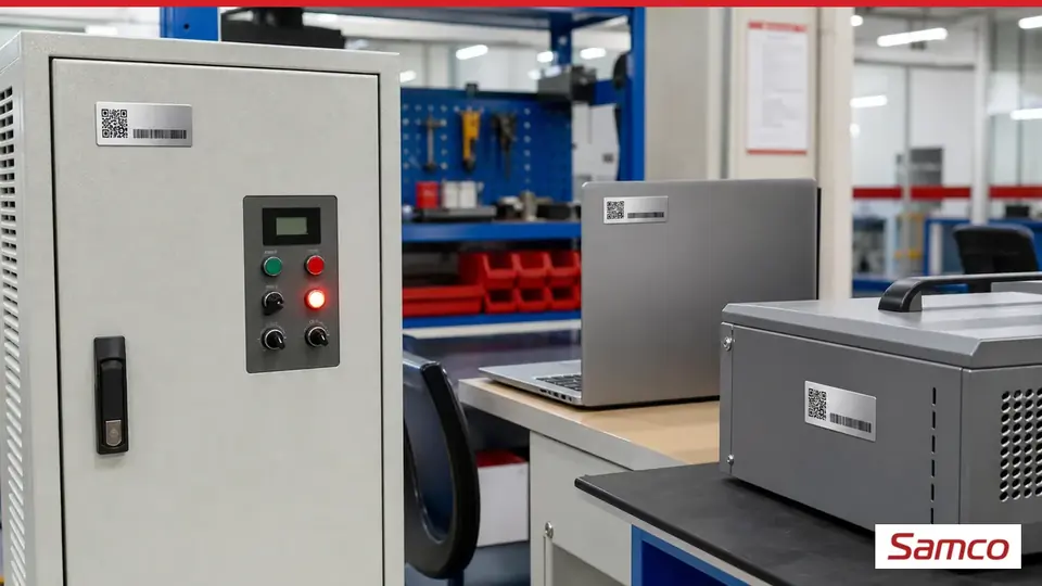 Decal xi bạc là gì? Khi nào dùng cho tem thiết bị 19 Ứng dụng decal xi bạc làm tem tài sản và tem thiết bị