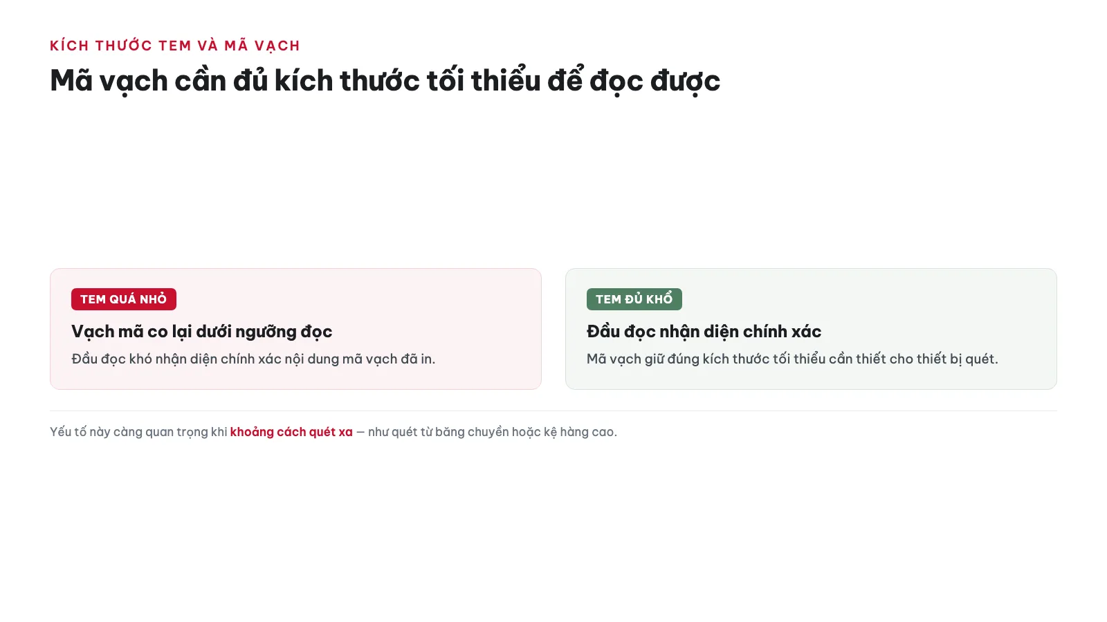 Kích thước tem ảnh hưởng thế nào đến khả năng đọc mã vạch? — kích thước tem nhãn phổ biến & cách chọn