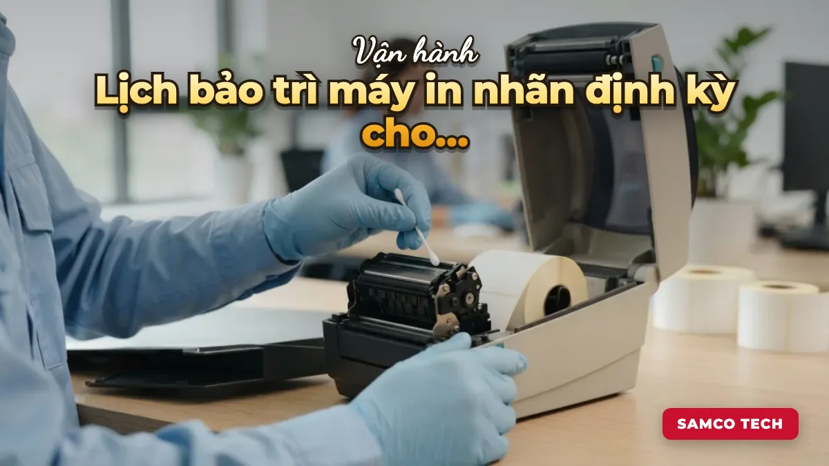 Ảnh minh hoạ: Lịch bảo trì máy in nhãn định kỳ cho doanh nghiệp