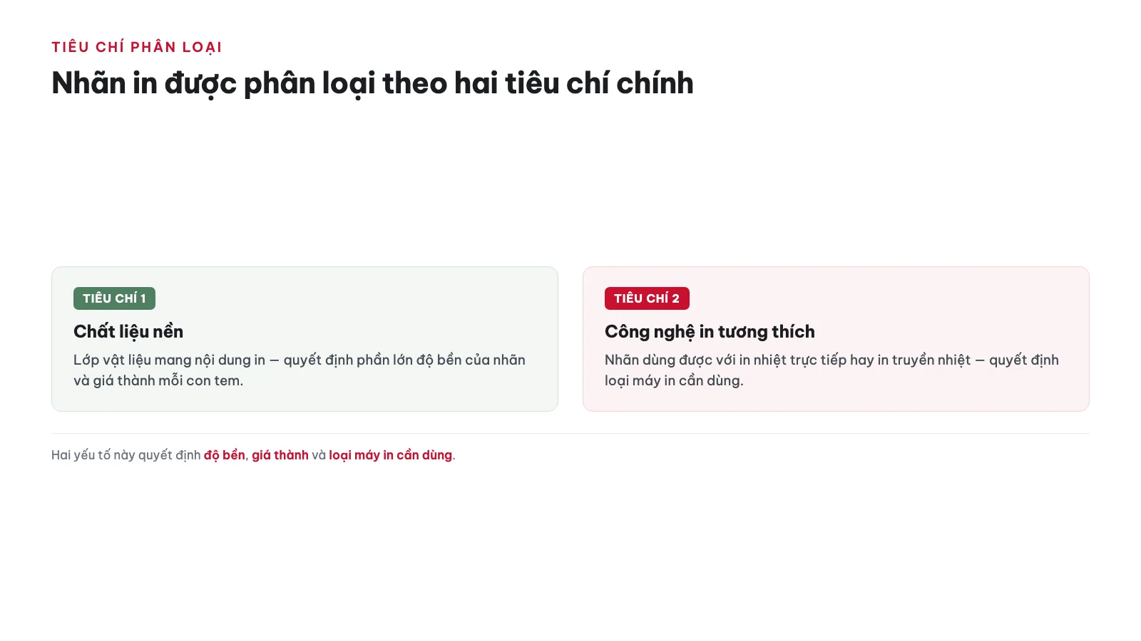 Nhãn in được phân loại theo những tiêu chí nào? — [mới] nhãn in là gì? phân loại & cách chọn
