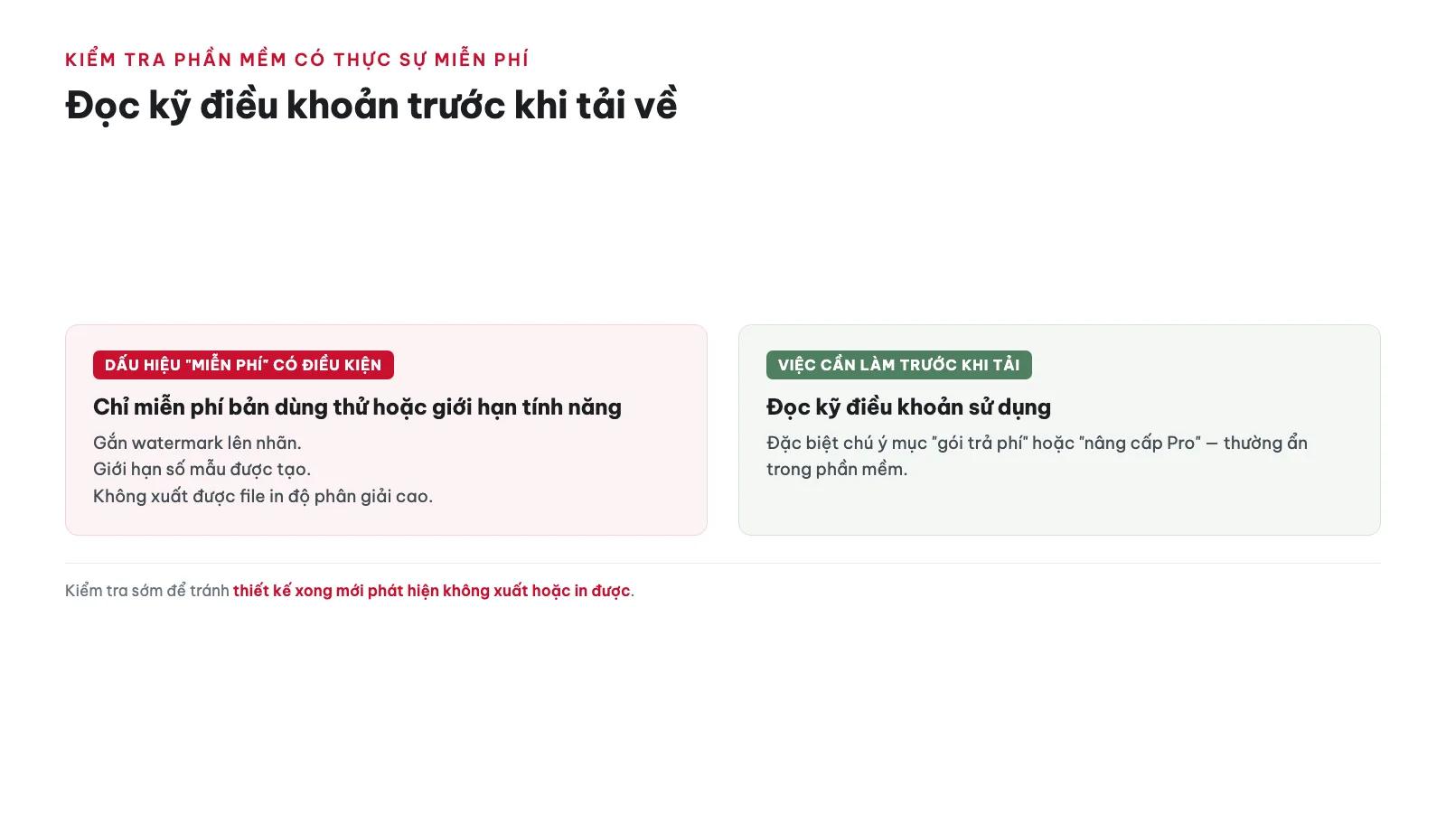 Phần mềm thiết kế nhãn in miễn phí 2026 19 Làm sao kiểm tra phần mềm có thực sự miễn phí hoàn toàn không?