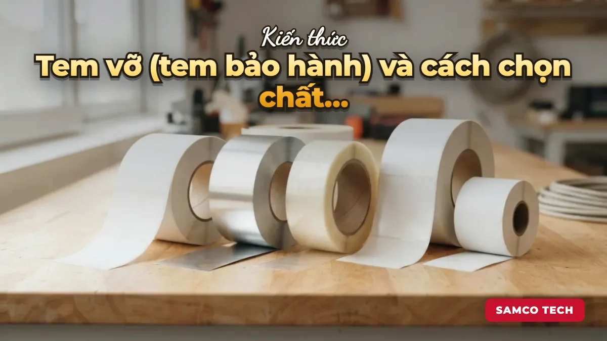 Ảnh minh hoạ: Tem vỡ (tem bảo hành) và cách chọn chất liệu chống bóc