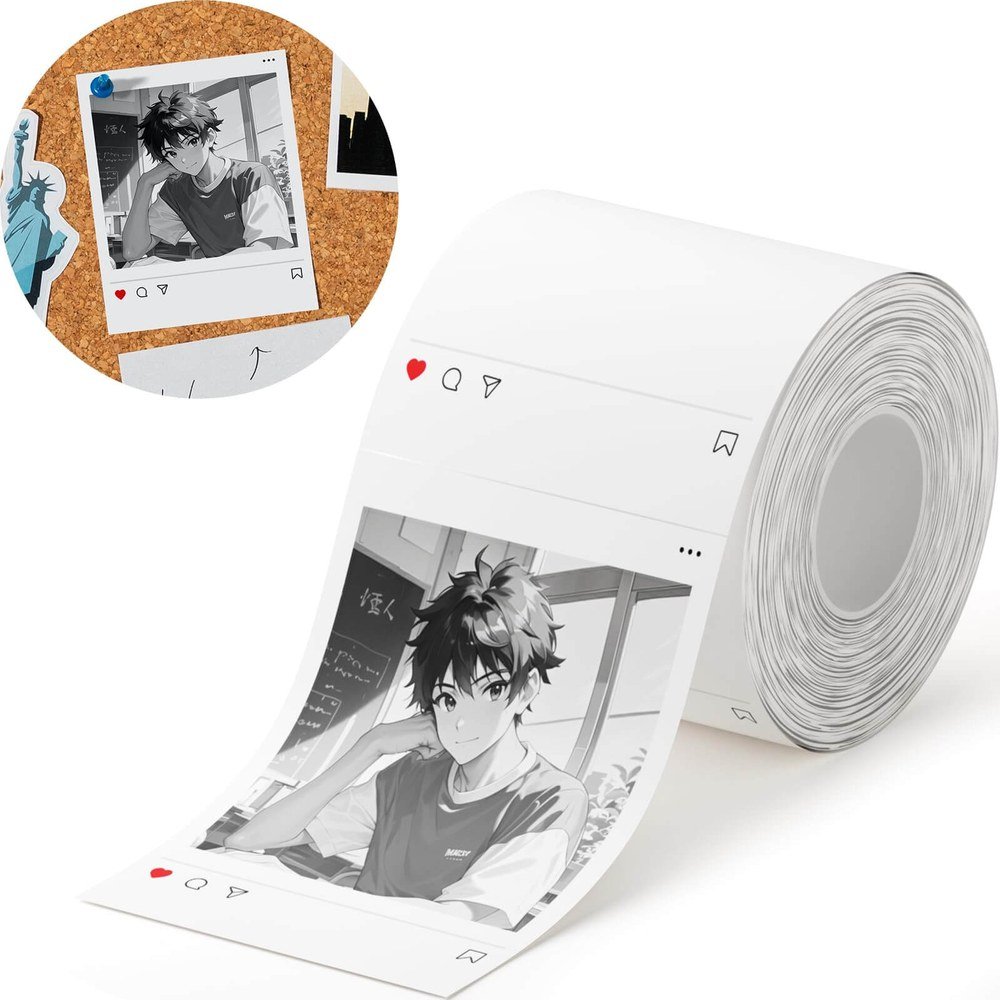 Giấy in ảnh và nhãn 2 màu đỏ đen Niimbot cho B21 Pro, B1 Pro, B2 Pro 7 Giấy in ảnh nhiệt Niimbot cho B21 Pro, B1 Pro, B2 Pro - ảnh 2