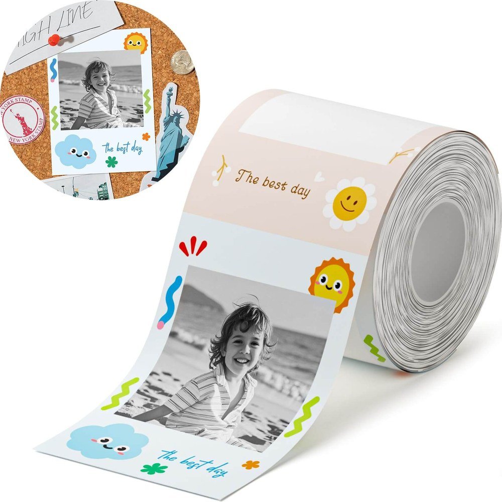 Giấy in ảnh và nhãn 2 màu đỏ đen Niimbot cho B21 Pro, B1 Pro, B2 Pro 10 Giấy in ảnh nhiệt Niimbot cho B21 Pro, B1 Pro, B2 Pro - ảnh 5