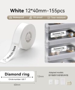 Nhãn in nhiệt Niimbot trắng cho máy D11, D110, D101