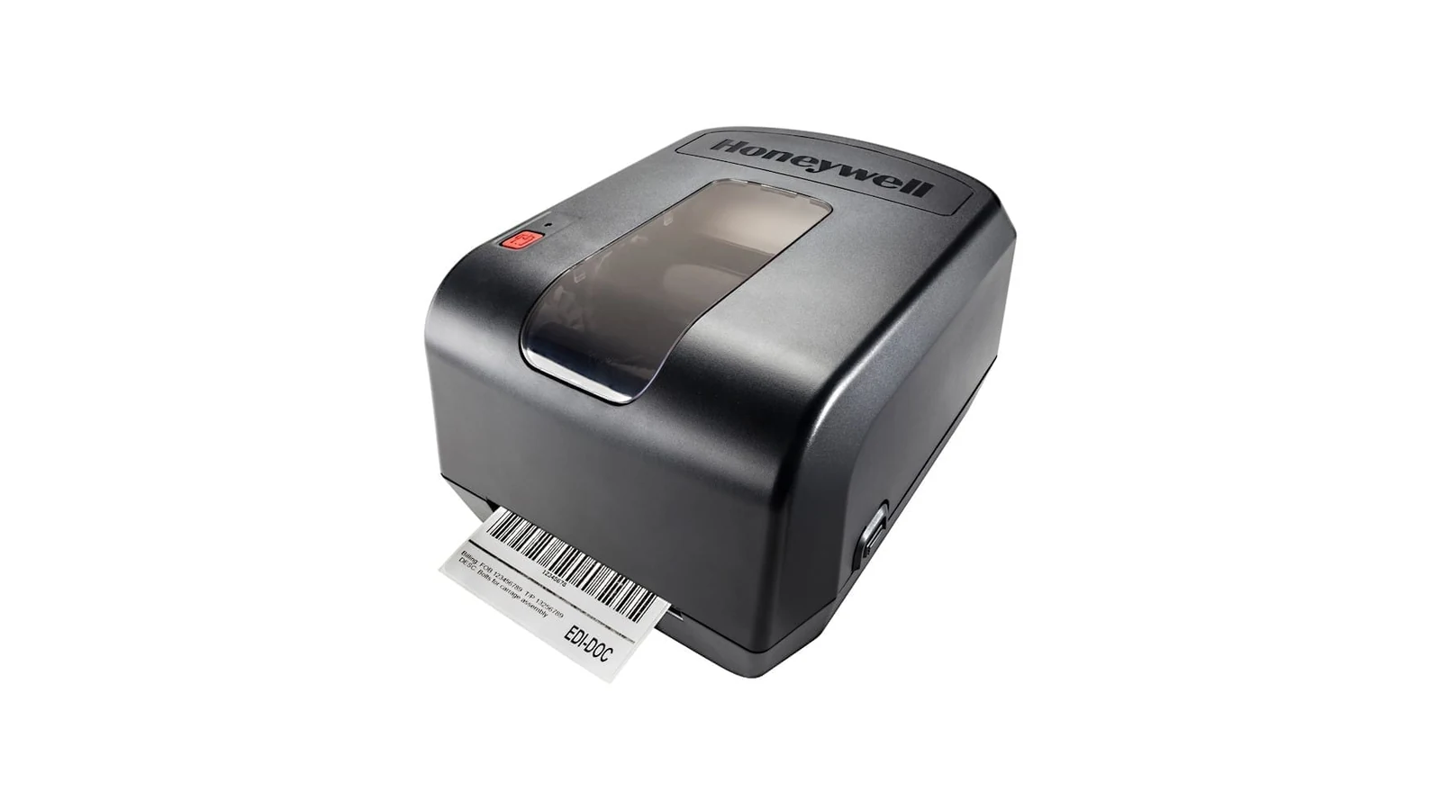Máy in mã vạch Honeywell PC42t truyền nhiệt đang ra tem nhãn