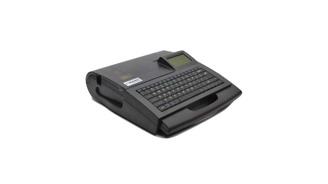 Máy in ống lồng L-MARK LK-360 có tay cầm và màn hình bên phải