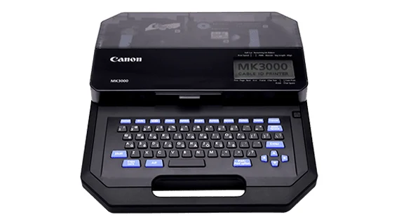 Canon MK1500 vs MK5000: nên chọn máy in ống nào? 11 Máy in ống Canon MK3000 bàn phím phím xanh, nắp trong suốt