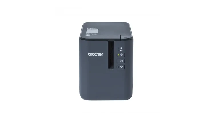 Nhãn Brother HGe là gì? Khác gì nhãn HSe và dùng cho máy nào 14 Máy in nhãn Brother PT-P950NW nhìn chính diện