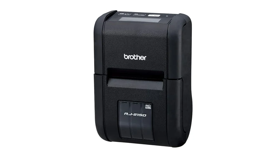 Máy in nhãn di động Brother RJ: chọn RJ-2050, RJ-2150, RJ-3050 hay RJ-4030 13 Máy in nhãn di động Brother RJ-2150 màu đen có màn hình nhỏ