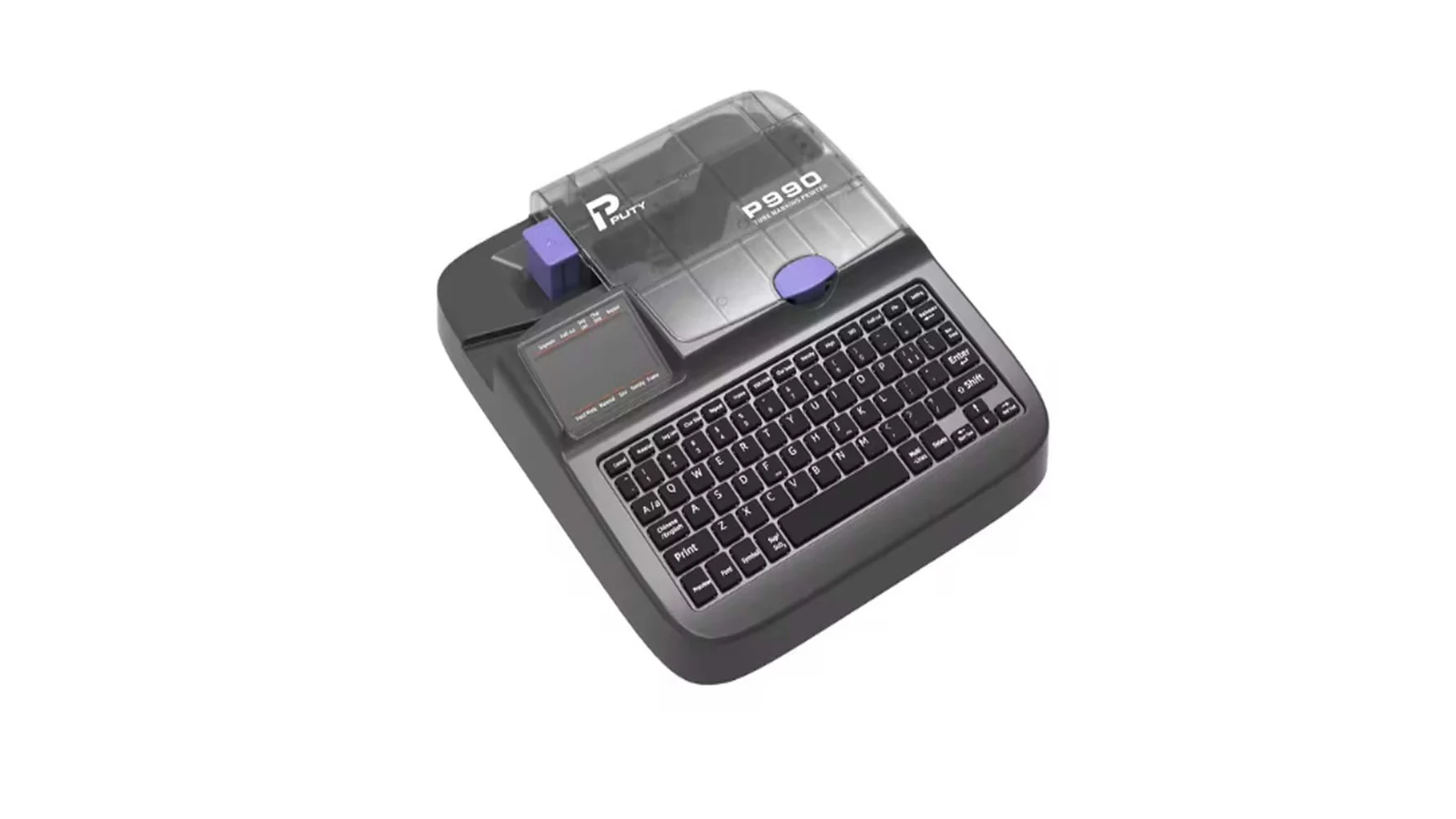 In ống lồng từ Excel: cách in hàng loạt trên máy MAX, Canon, Supvan 13 Máy in ống lồng Puty P990 nắp trong suốt và bàn phím