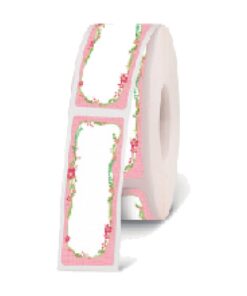 Nhãn bế sẵn họa tiết Supvan AUE12*30 12mm x 30mm họa tiết hoa (Flower)