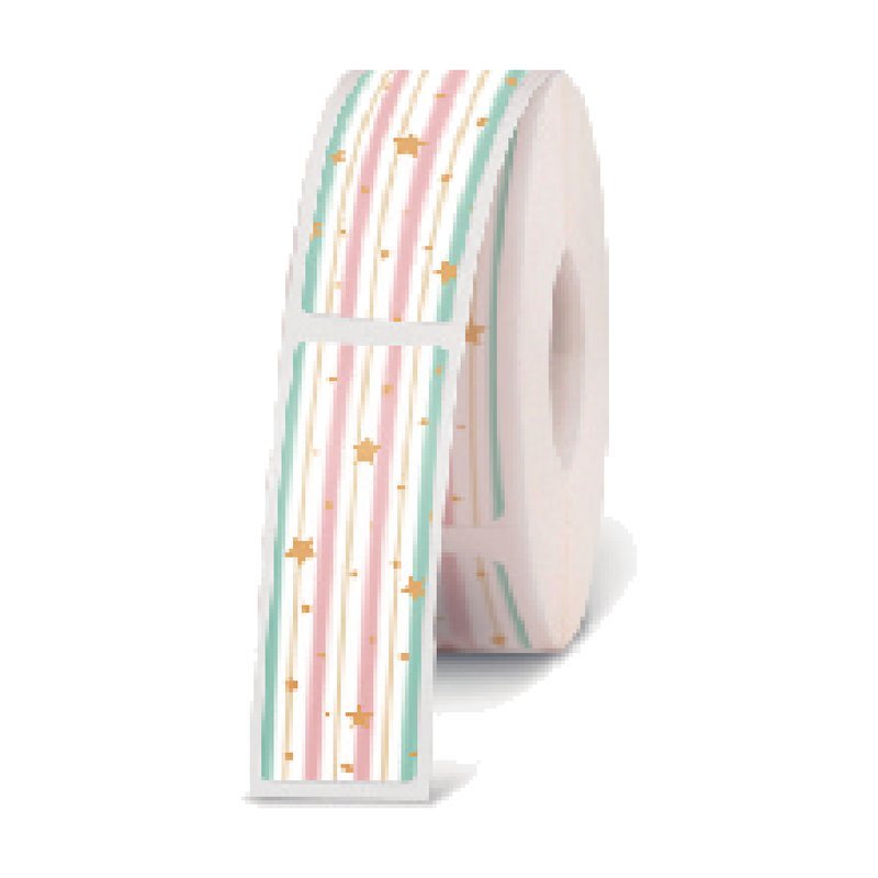 Nhãn bế sẵn họa tiết Supvan ATE12*30 12mm x 30mm họa tiết sọc sao (Star stripes) 1 Nhãn bế sẵn họa tiết Supvan ATE12*30 12mm x 30mm họa tiết sọc sao (Star stripes)