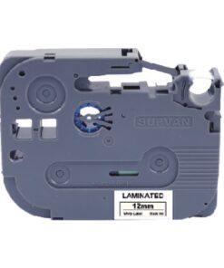 Nhãn in Supvan L-241E 18mm nền trắng, chữ đen (ép lớp)