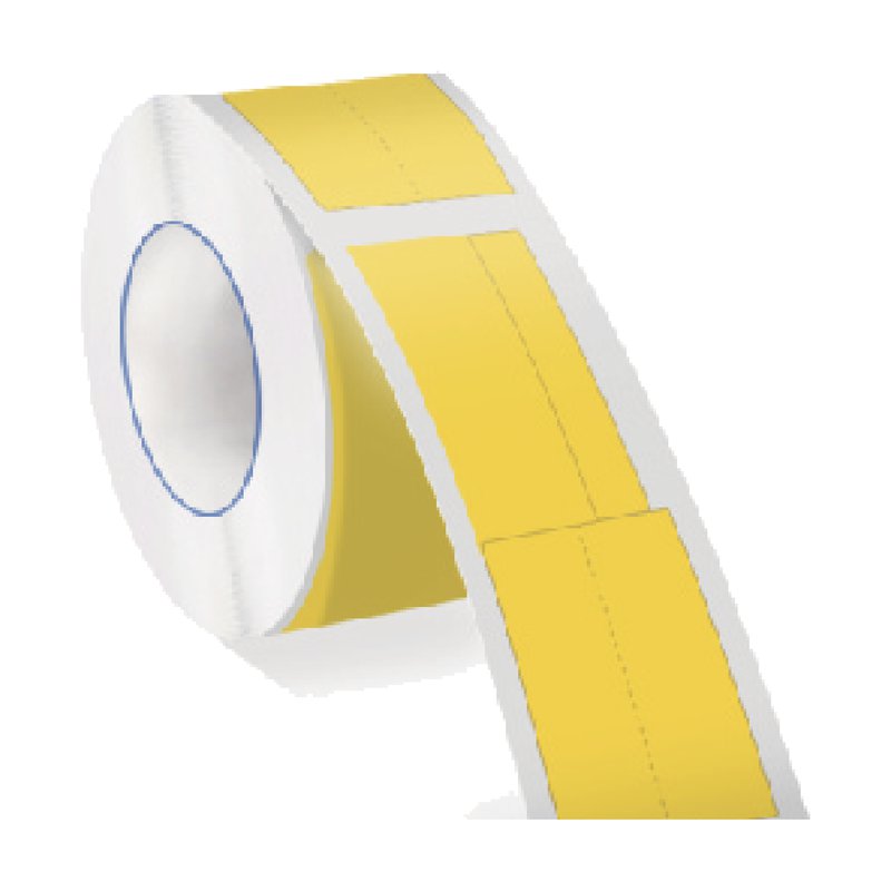 Nhãn cáp in nhiệt Supvan T0318E (25mm x 38mm + 40mm) màu vàng 1 Nhãn cáp in nhiệt Supvan T0316E (25mm x 38mm + 40mm) màu trắng